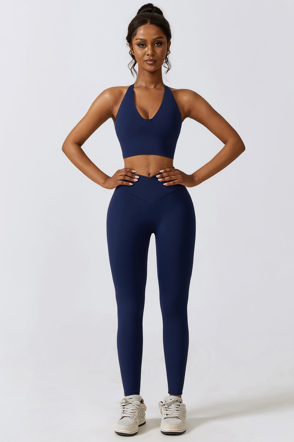 Crisscross Sports Bra and Leggings Set - Tantalize Boutique