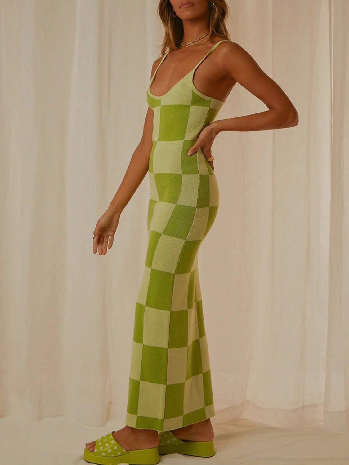 Spaghetti Strap Maxi Sweater Dress - Tantalize Boutique