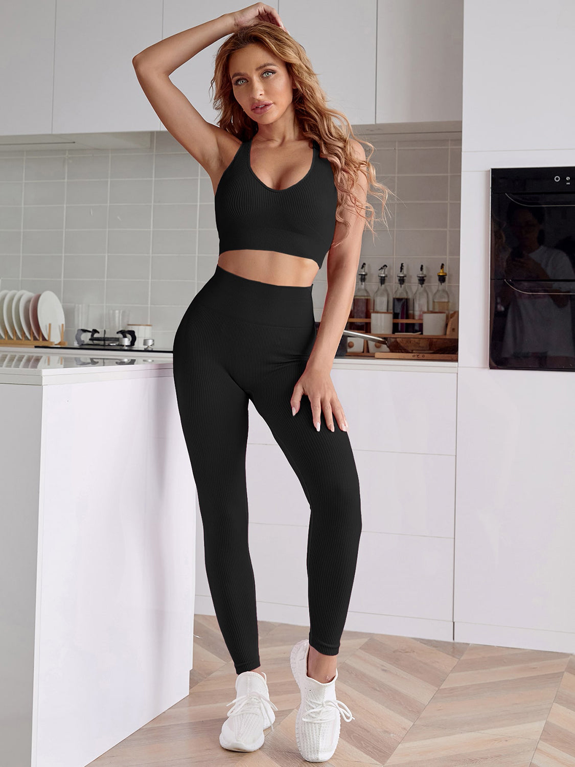 Sport Tank and Leggings Set - Tantalize Boutique
