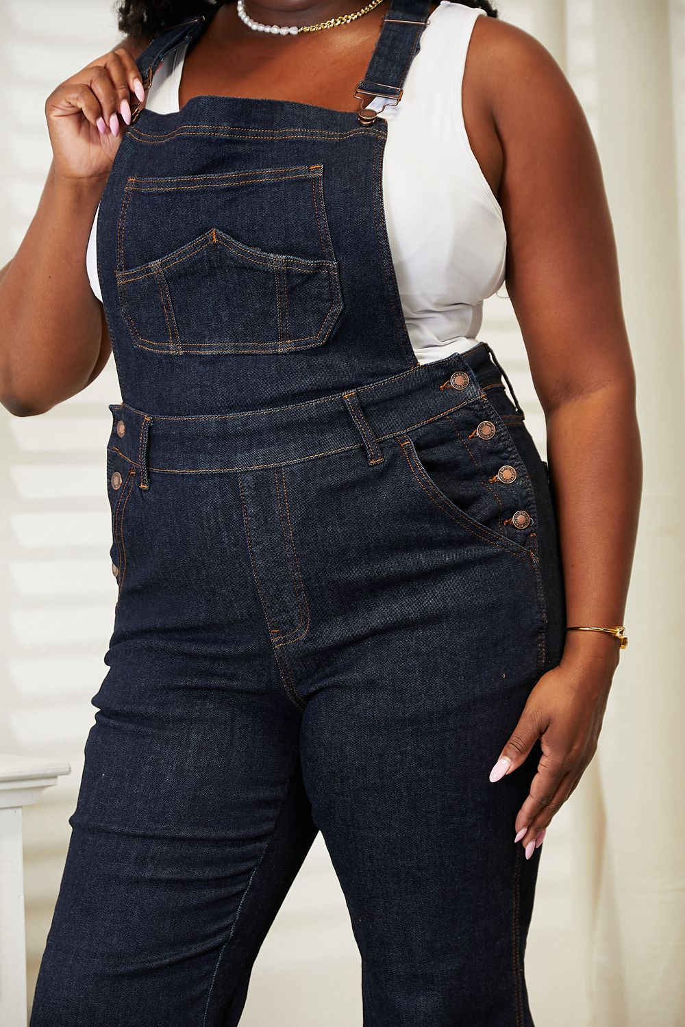 Judy Blue Full Size High Waist Classic Denim Overalls - Tantalize Boutique