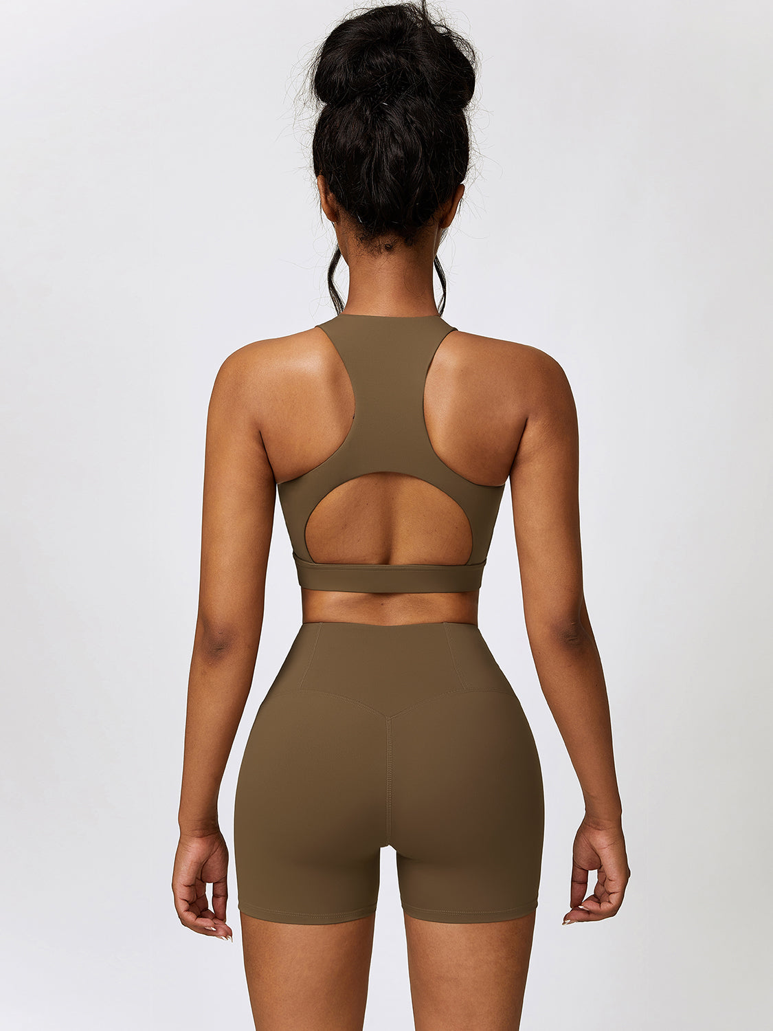 Cutout Cropped Sport Tank and Shorts Set - Tantalize Boutique