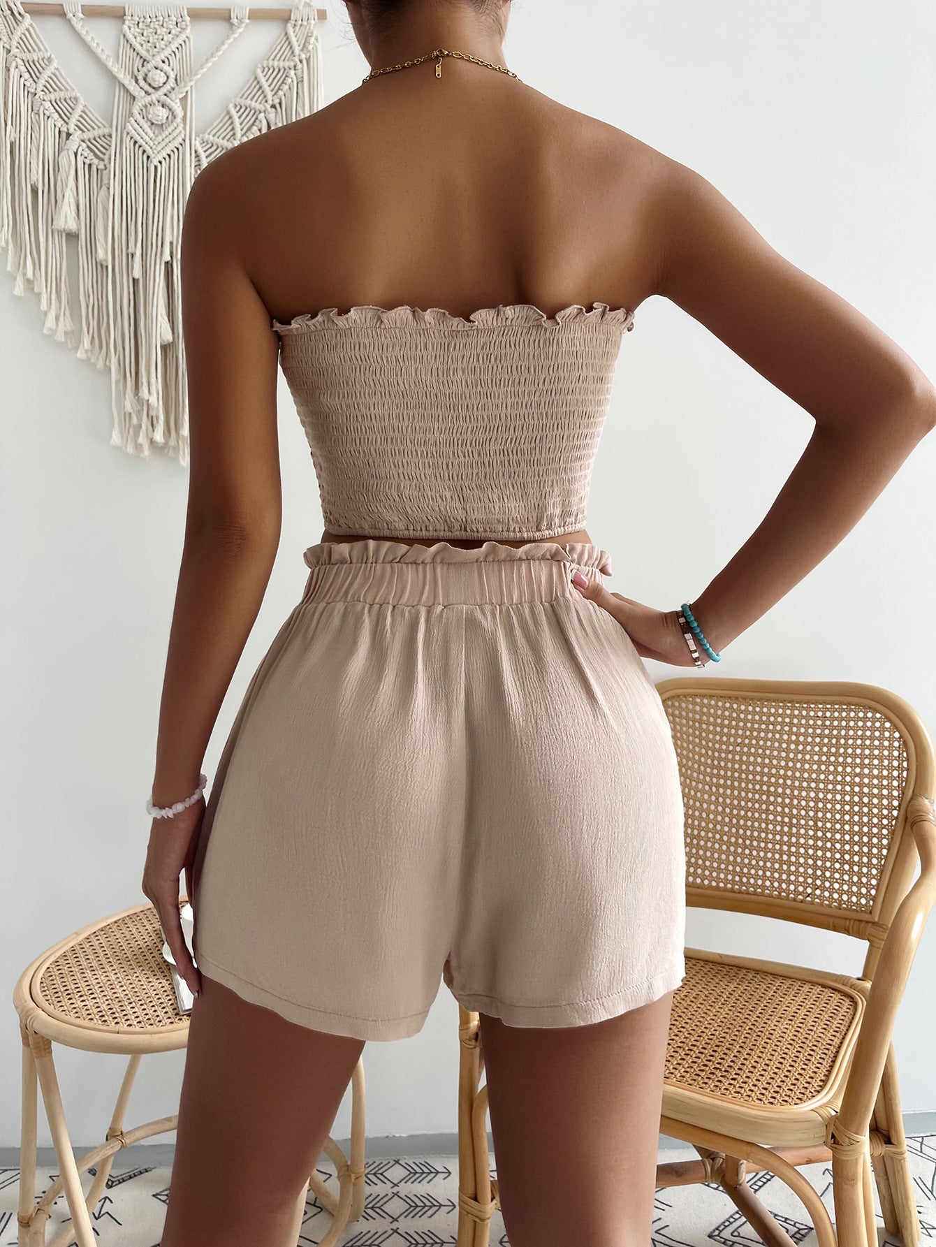 Sweetheart Neck Tube Top and Shorts Set - Tantalize Boutique