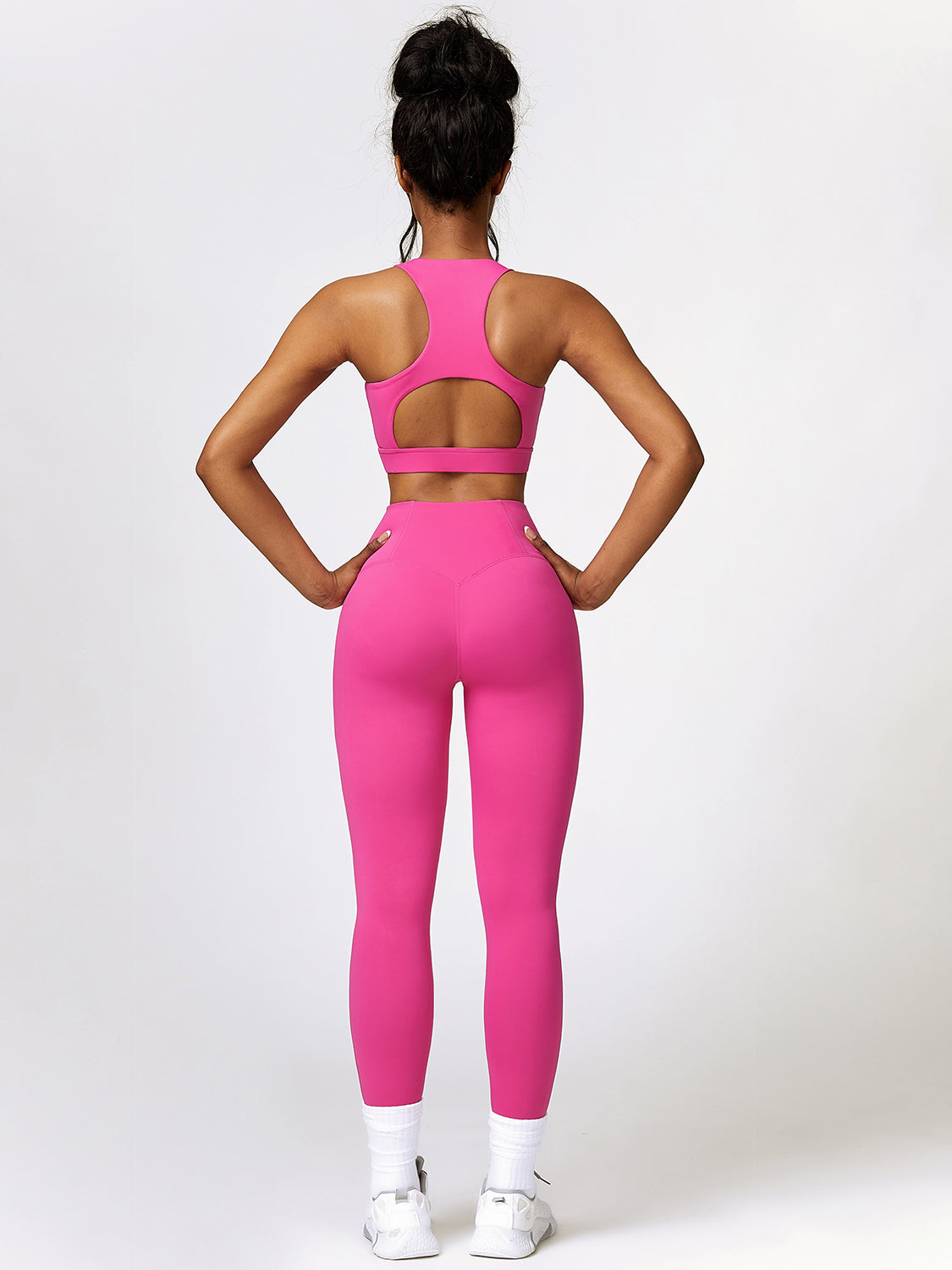 Cutout Cropped Sport Tank and Leggings Set - Tantalize Boutique