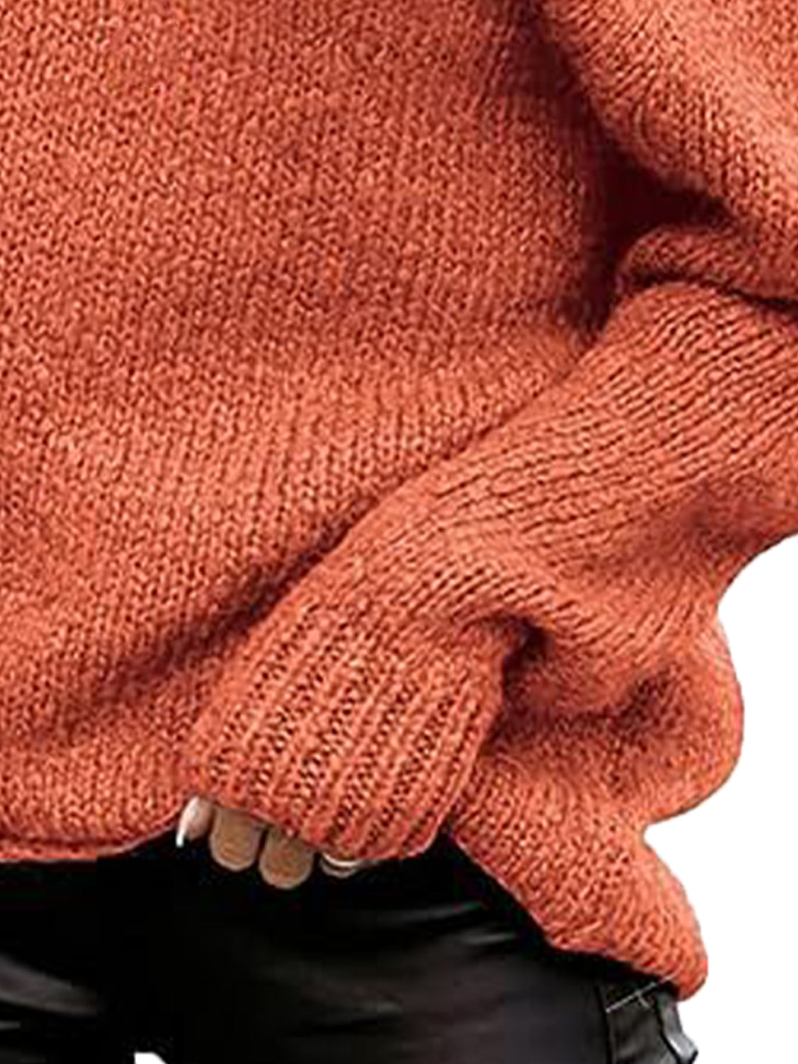 One Shoulder Long Sleeve Sweater - Tantalize Boutique