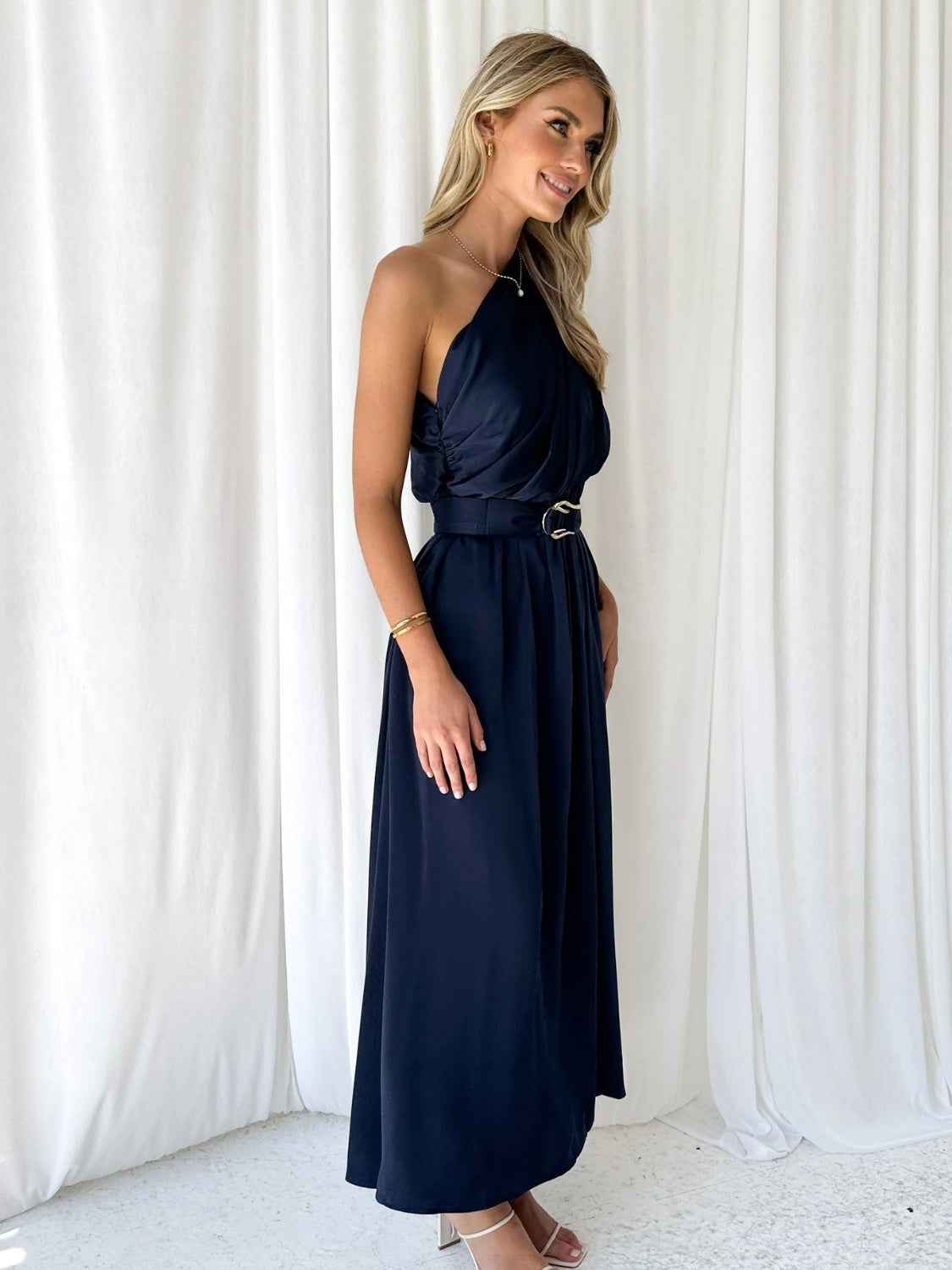 Ruched One Shoulder Dress - Tantalize Boutique