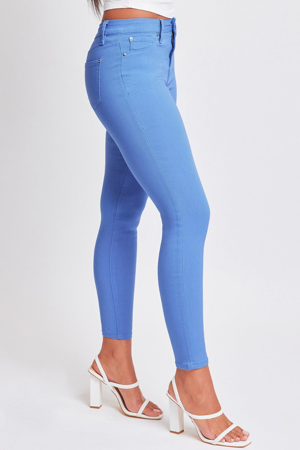 YMI Jeanswear Full Size Hyperstretch Mid-Rise Skinny Pants - Tantalize Boutique