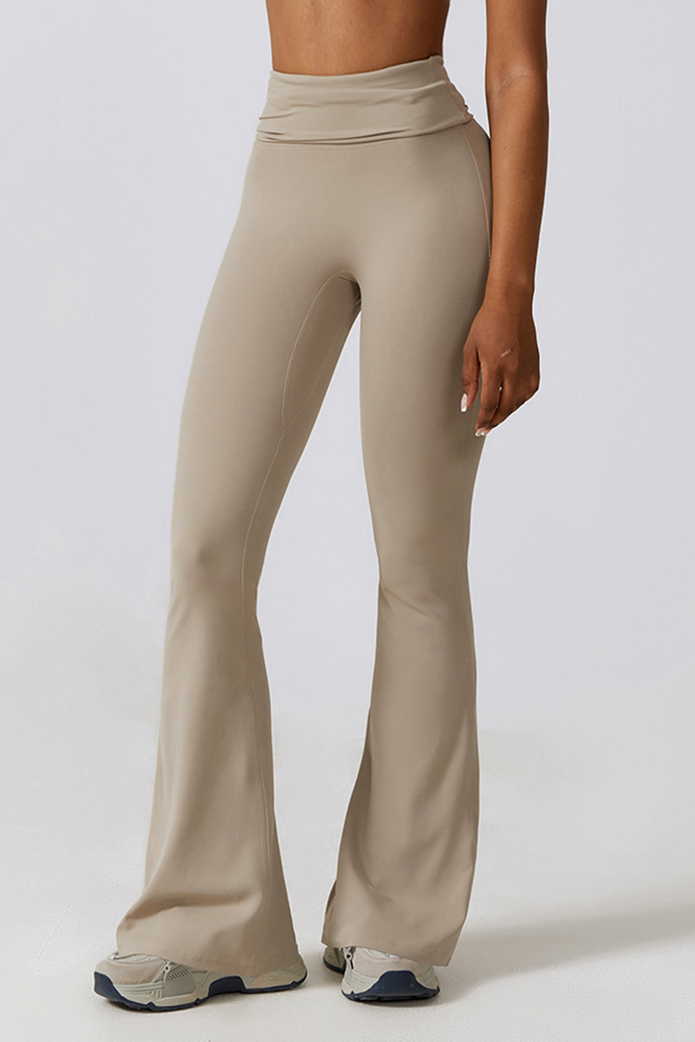 Halter Neck Flare Sport Jumpsuit - Tantalize Boutique