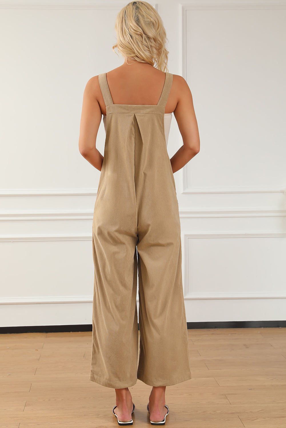 Pocketed Wide Leg Overall - Tantalize Boutique