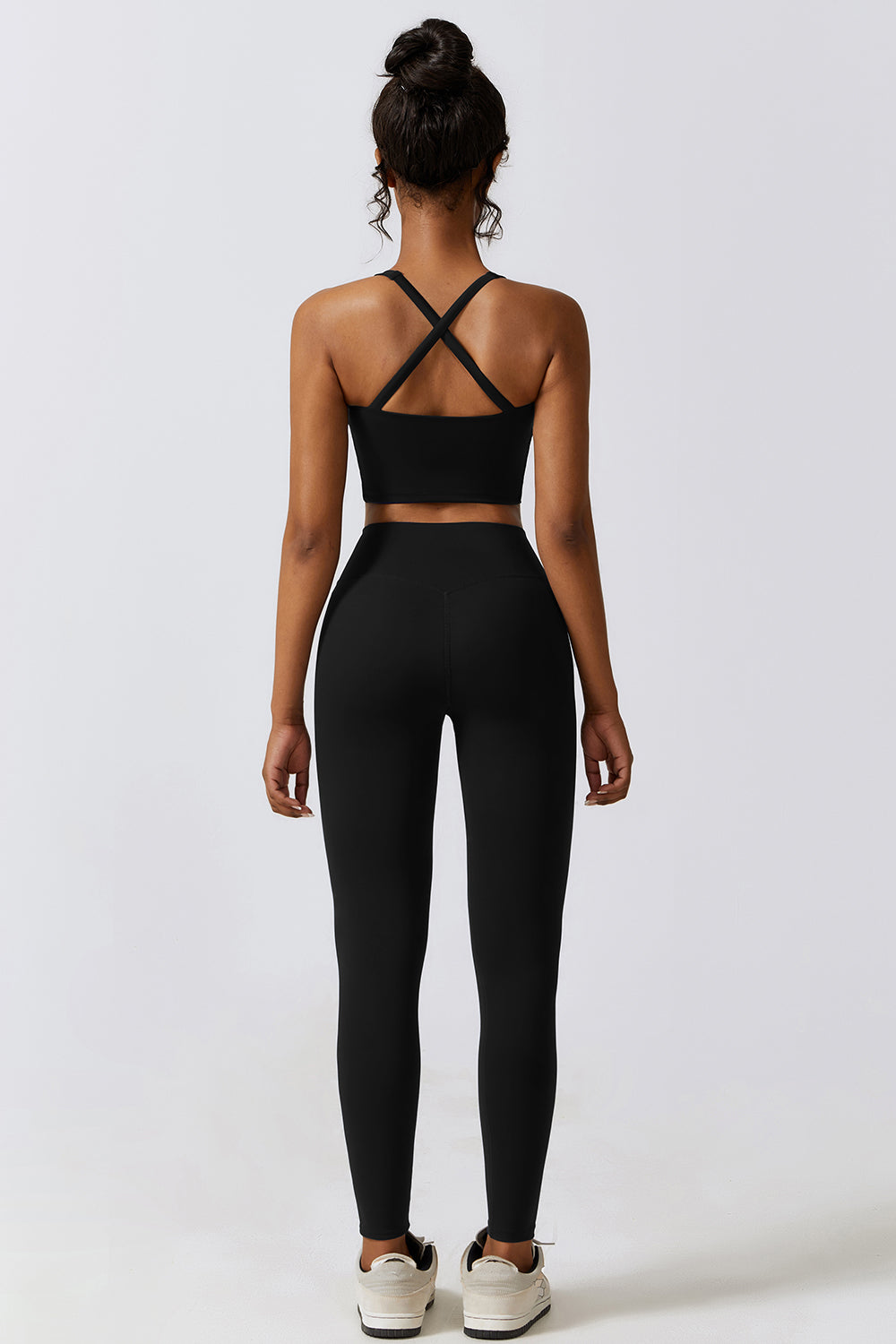 Crisscross Sports Bra and Leggings Set - Tantalize Boutique