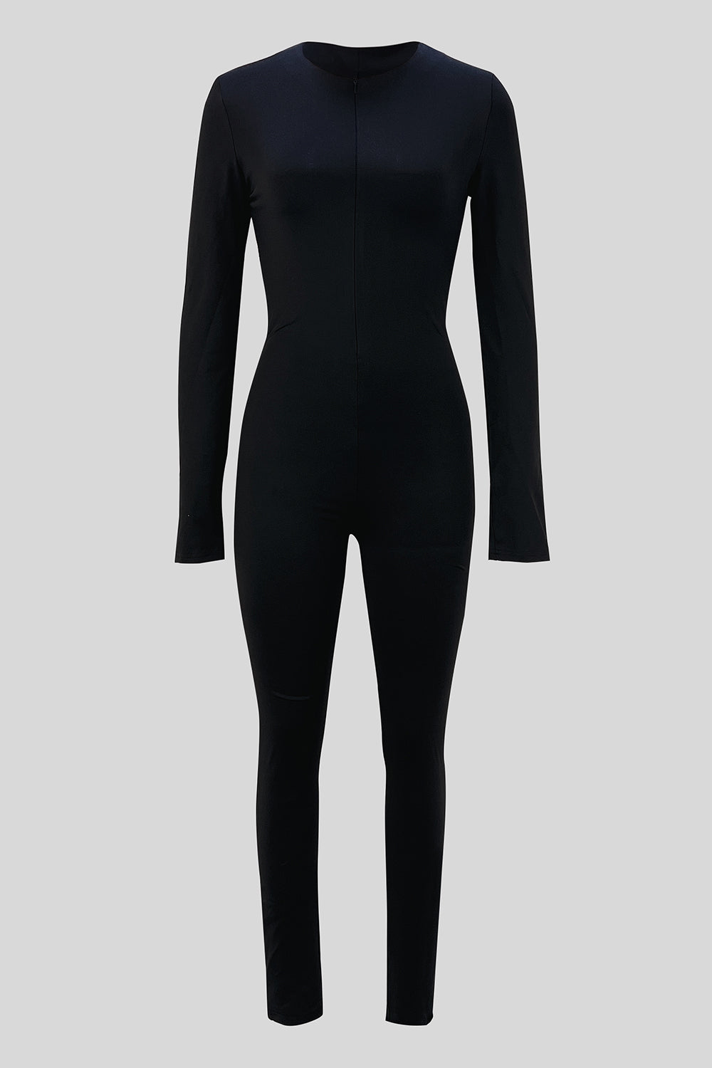 Zip Up Long Sleeve Jumpsuit - Tantalize Boutique