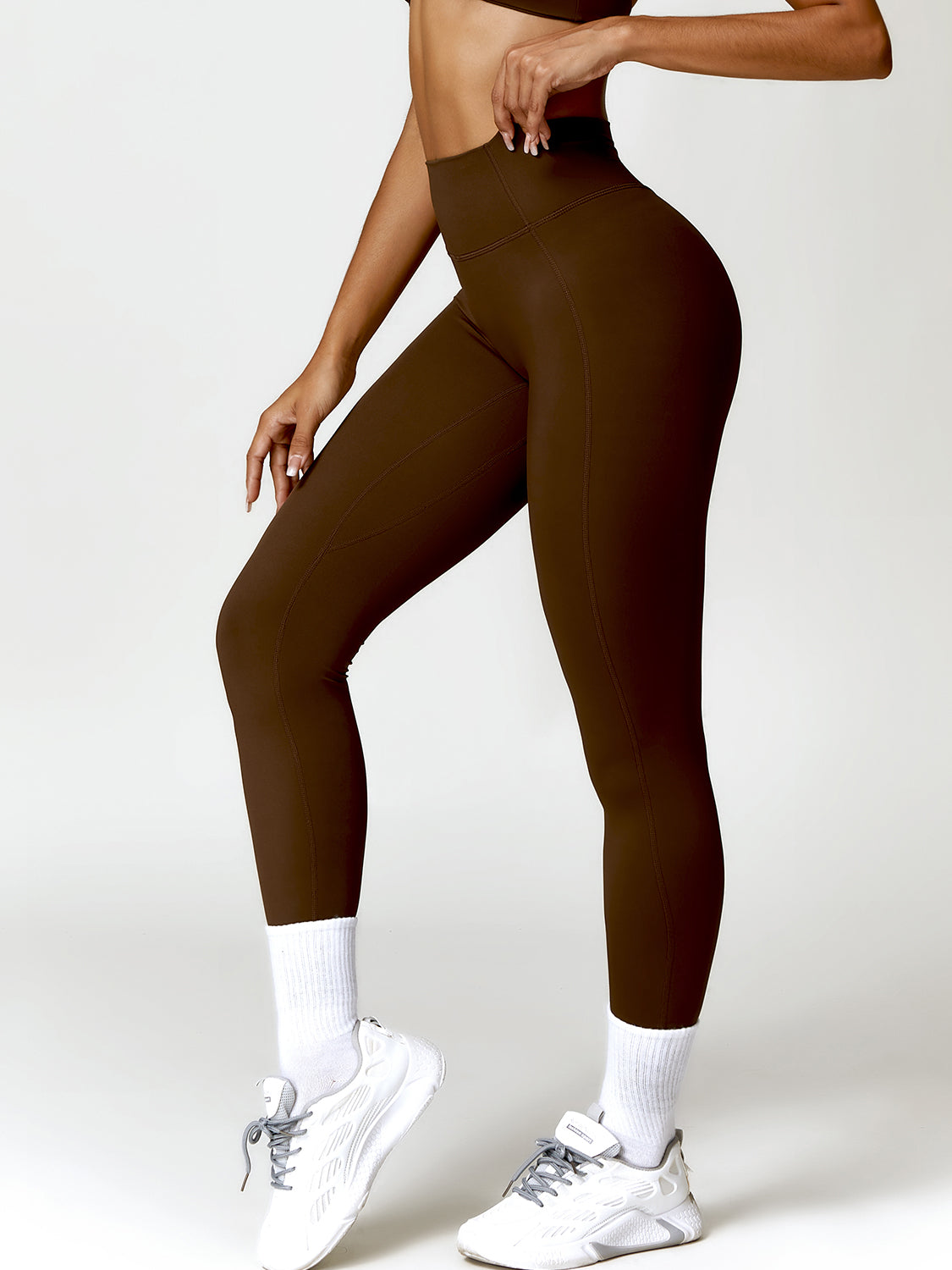 Twisted Halter Neck Bra and High Waist Leggings Active Set - Tantalize Boutique