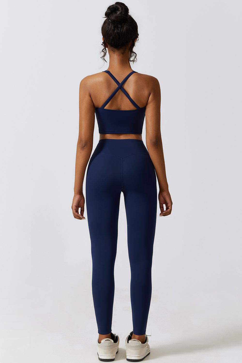 Crisscross Sports Bra and Leggings Set - Tantalize Boutique
