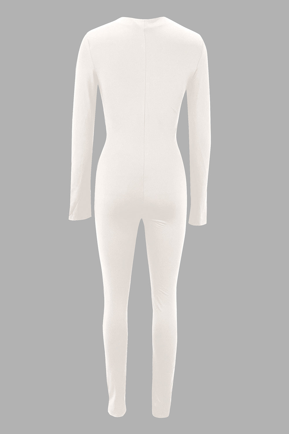 Zip Up Long Sleeve Jumpsuit - Tantalize Boutique