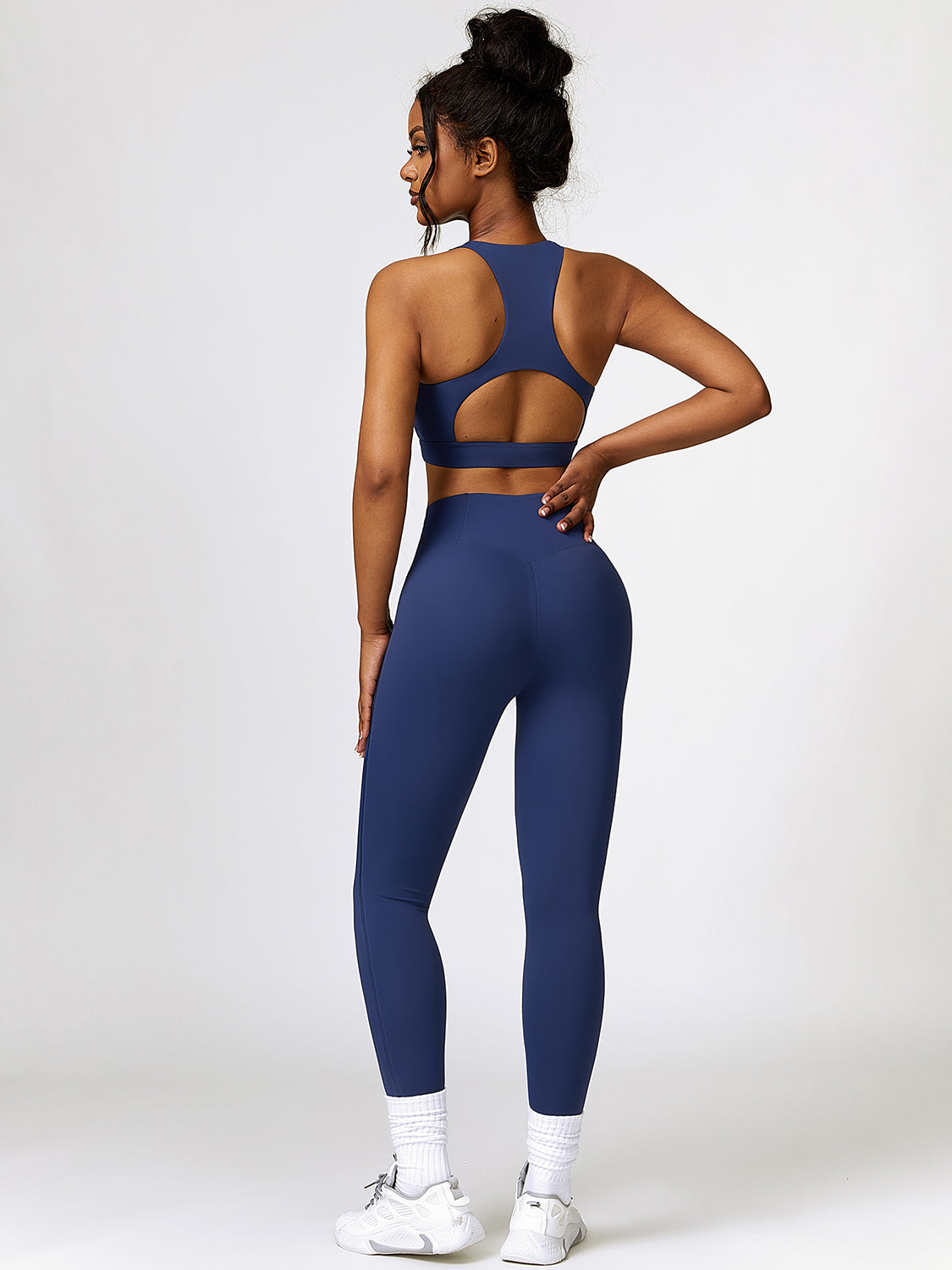 Cutout Cropped Sport Tank and Leggings Set - Tantalize Boutique