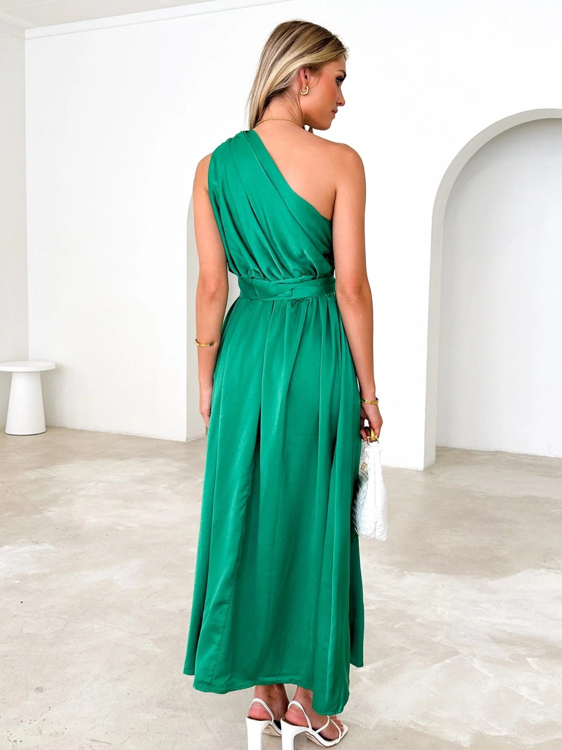 Ruched One Shoulder Dress - Tantalize Boutique