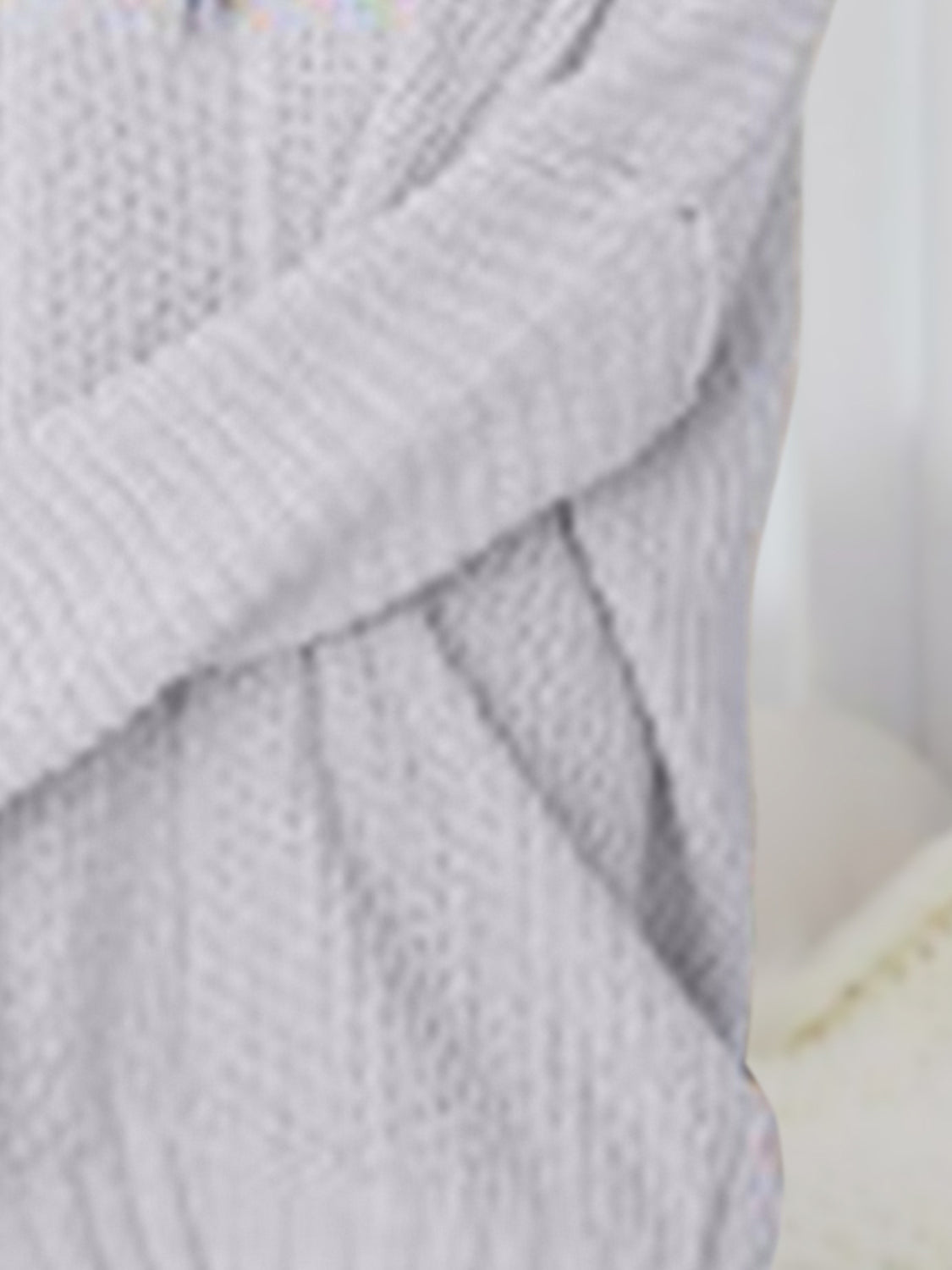 V-Neck Long Sleeve Mini Sweater Dress - Tantalize Boutique