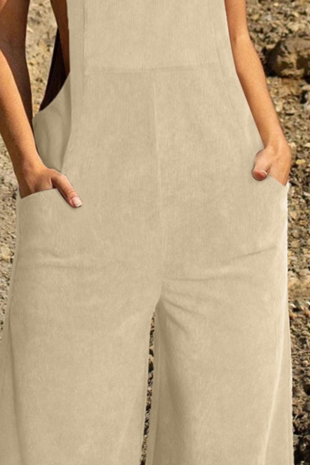 Pocketed Wide Leg Overall - Tantalize Boutique