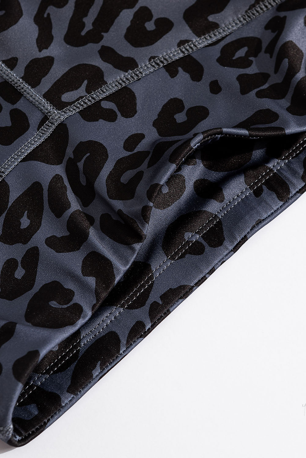 Leopard Cutout Sports Bra and Leggings Set - Tantalize Boutique