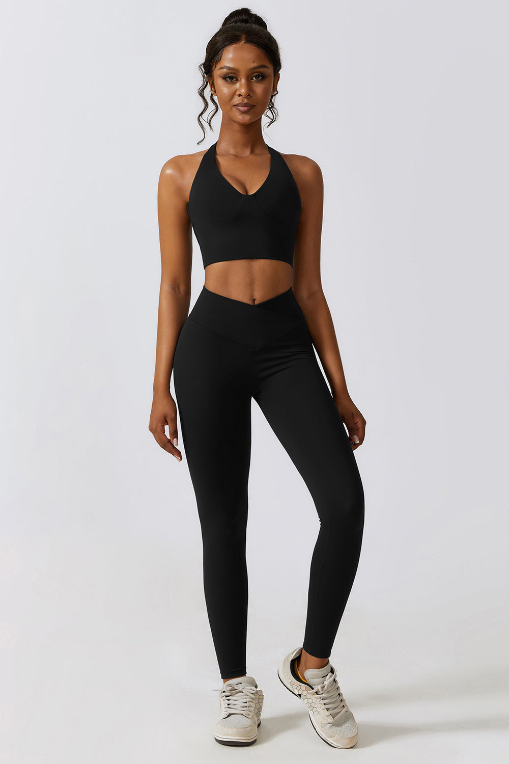 Crisscross Sports Bra and Leggings Set - Tantalize Boutique