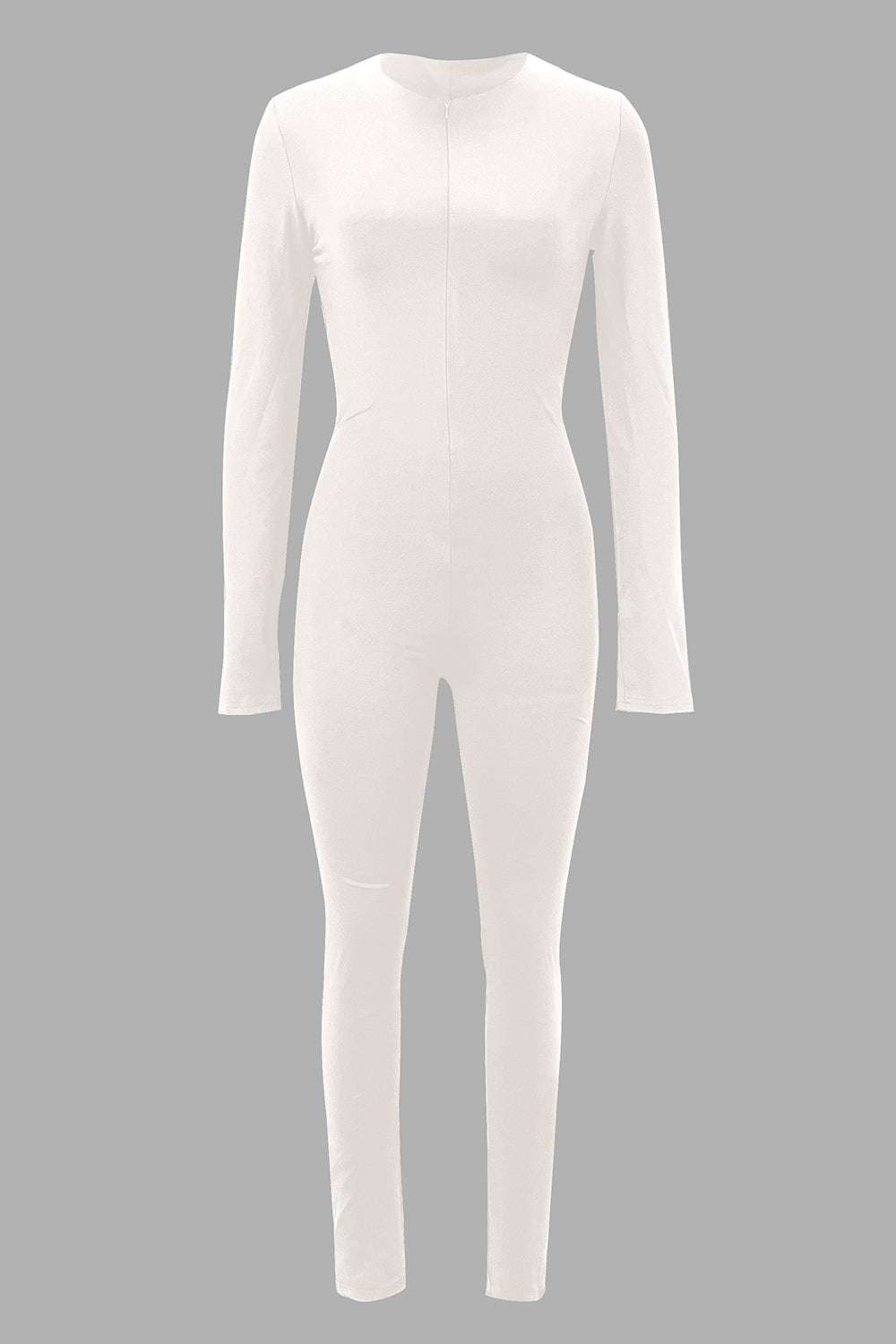 Zip Up Long Sleeve Jumpsuit - Tantalize Boutique