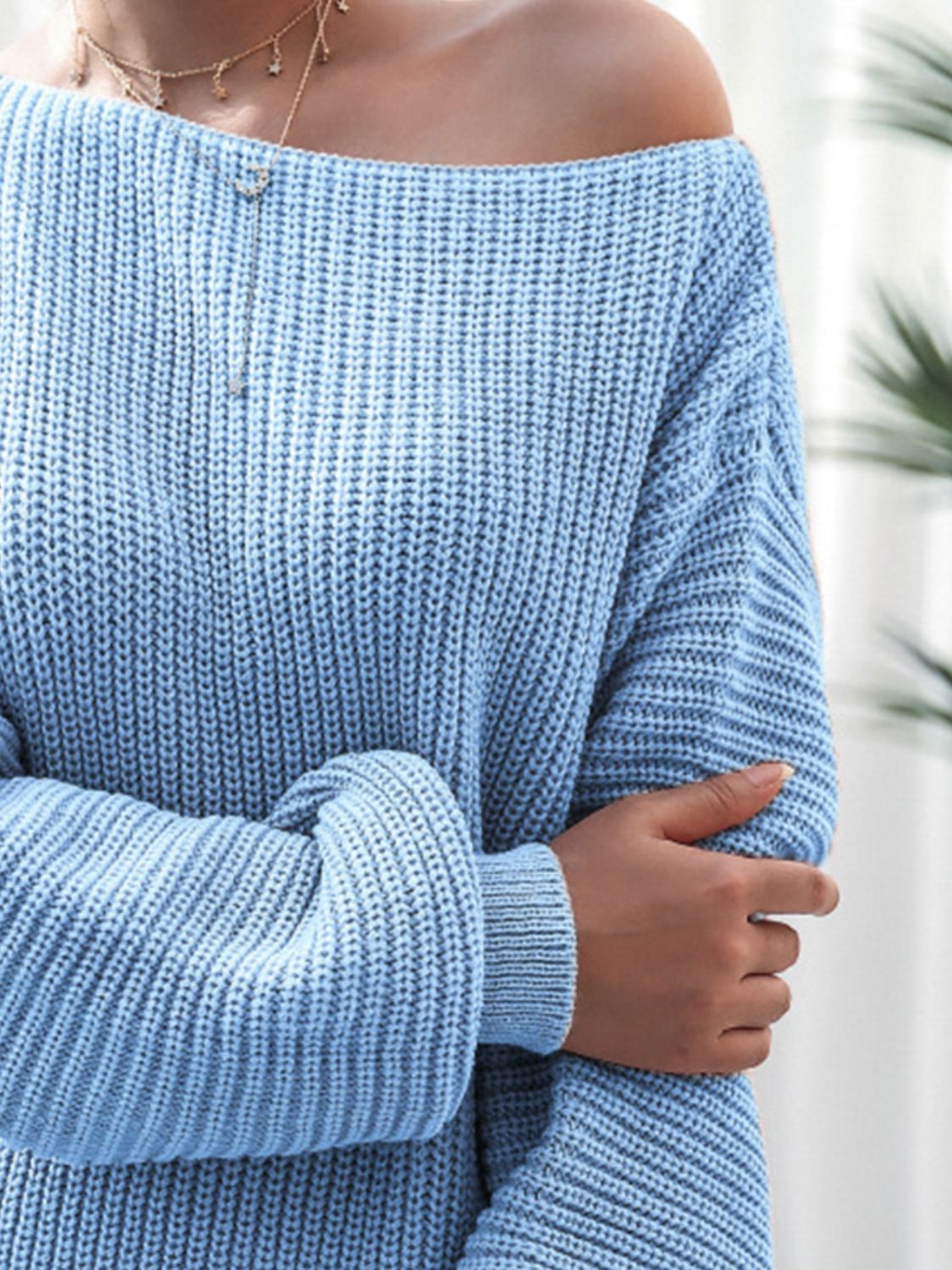 Rib-Knit Mini Sweater Dress - Tantalize Boutique