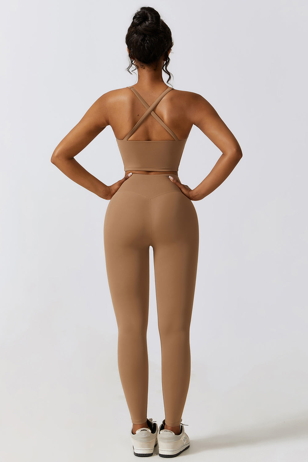 Crisscross Sports Bra and Leggings Set - Tantalize Boutique