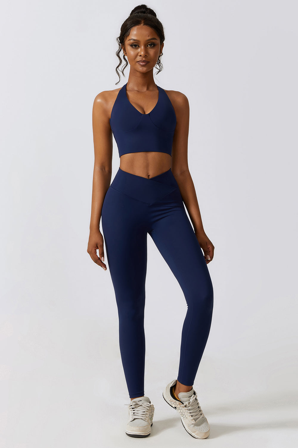 Crisscross Sports Bra and Leggings Set - Tantalize Boutique