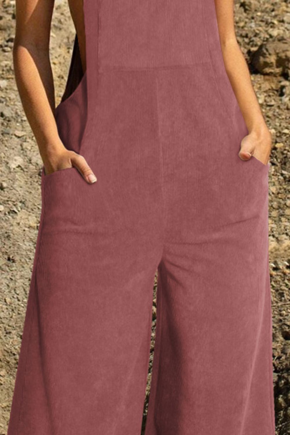 Pocketed Wide Leg Overall - Tantalize Boutique