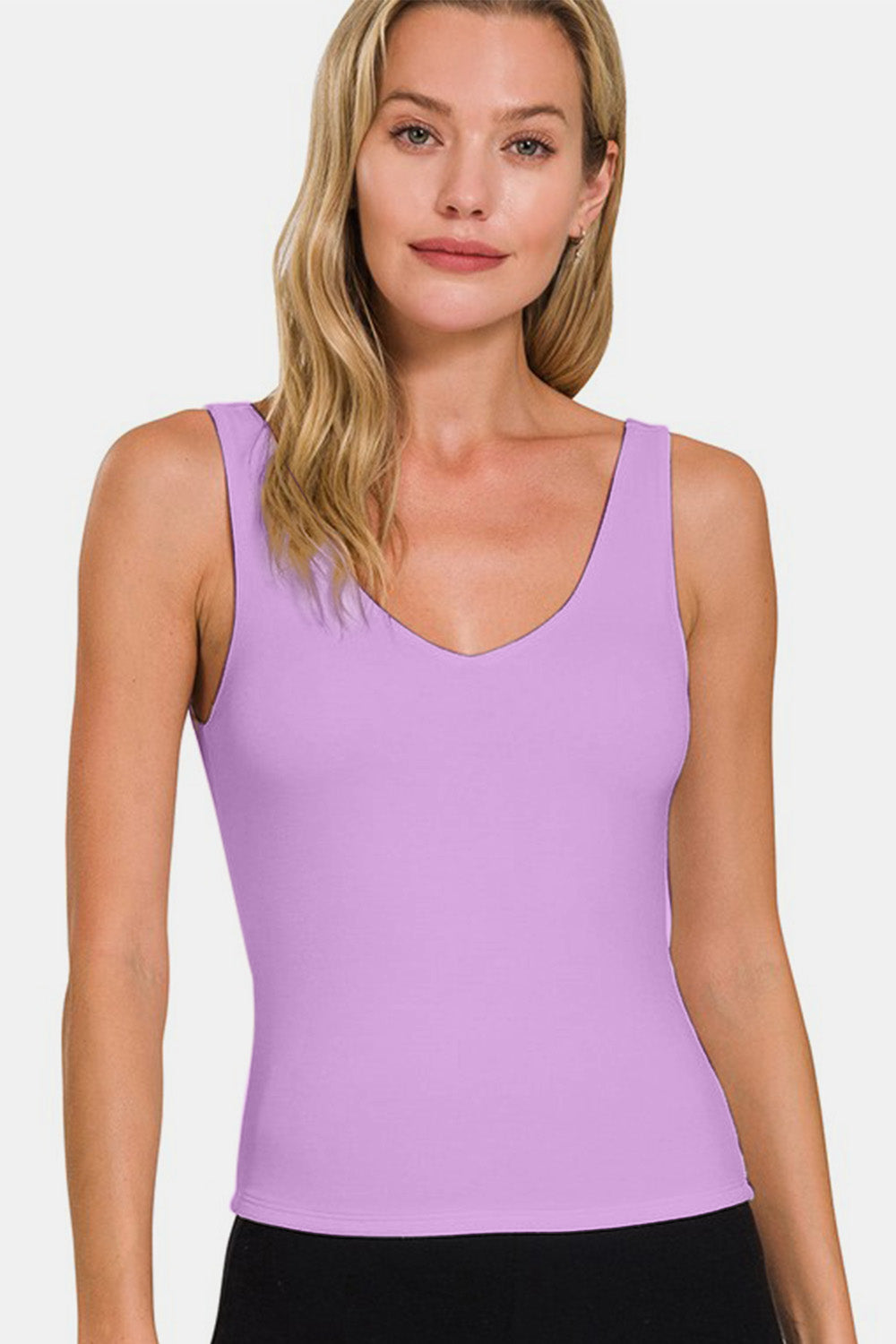 Zenana V-Neck Slim Tank - Tantalize Boutique