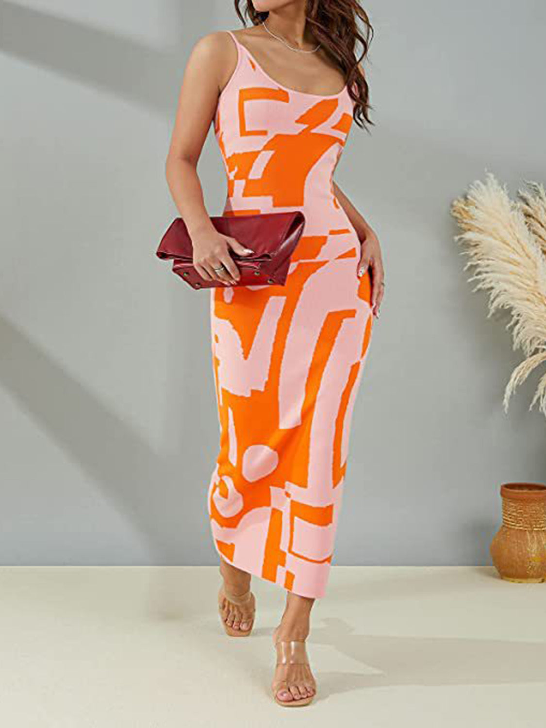 Spaghetti Strap Maxi Sweater Dress - Tantalize Boutique