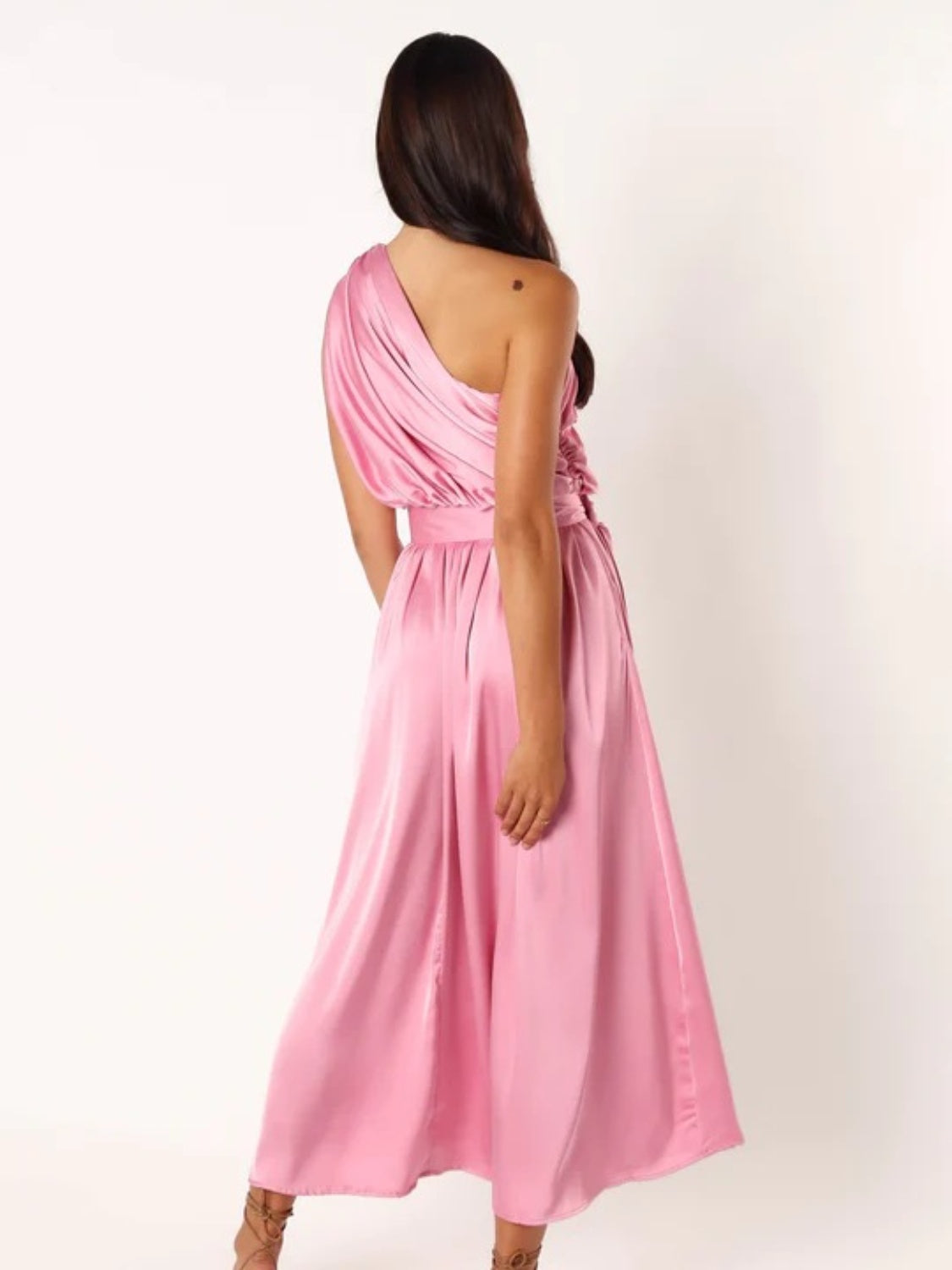 Ruched One Shoulder Dress - Tantalize Boutique