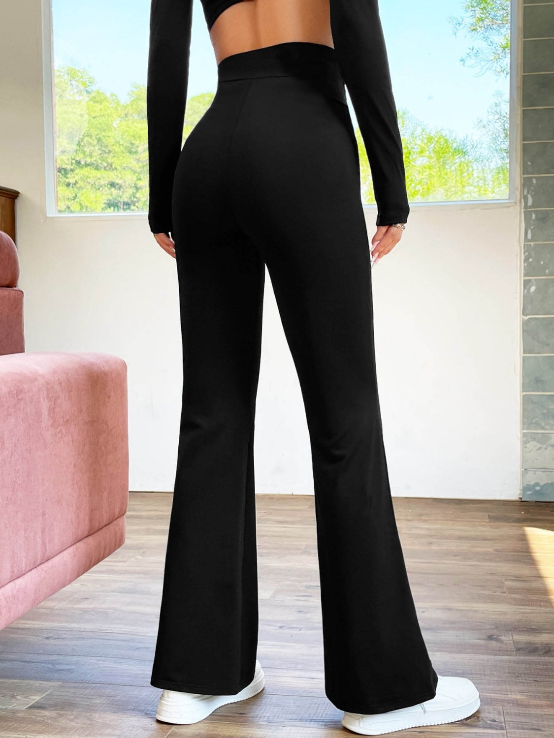 High Waist Bootcut Pants - Tantalize Boutique