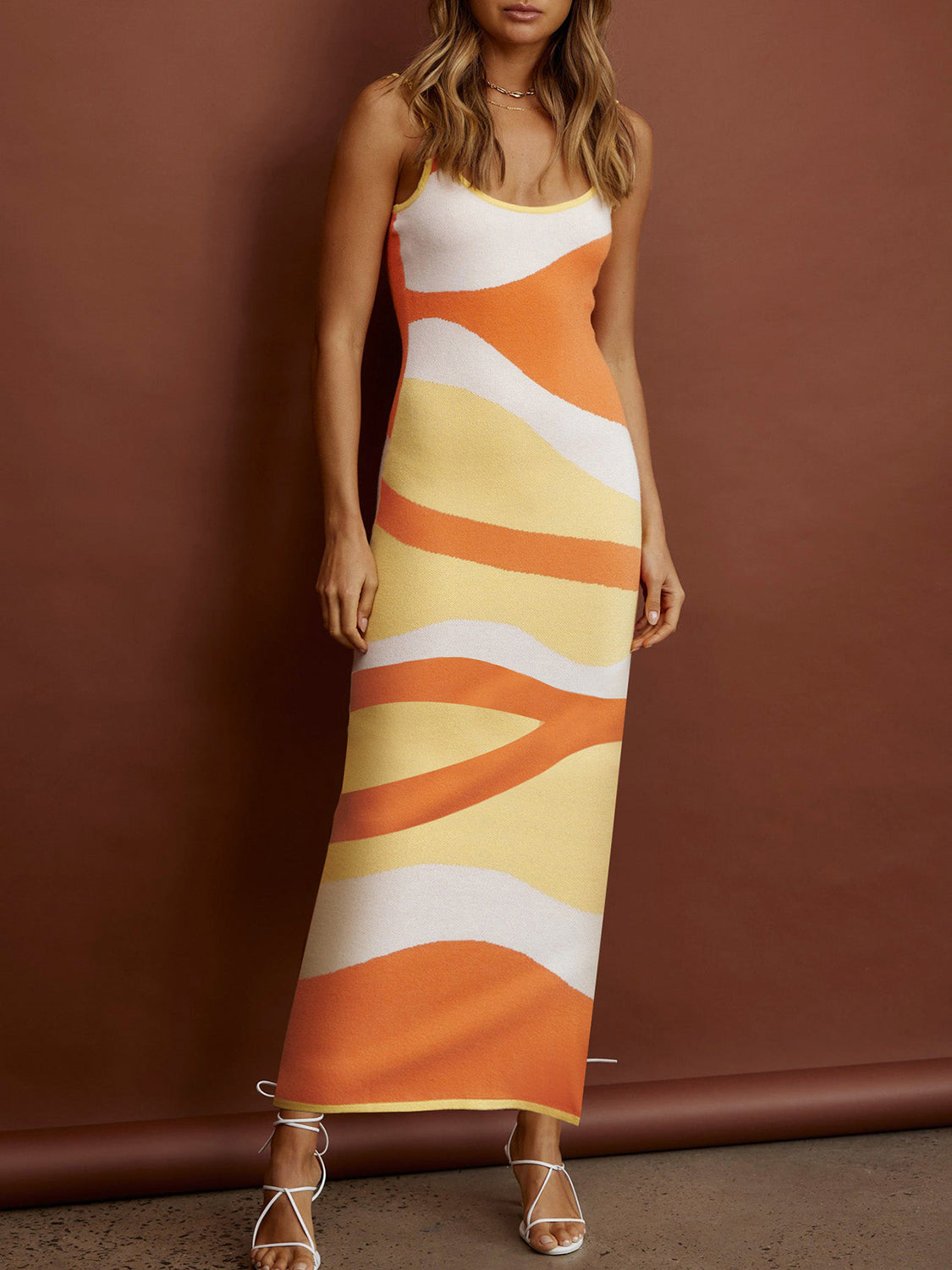 Spaghetti Strap Maxi Sweater Dress - Tantalize Boutique