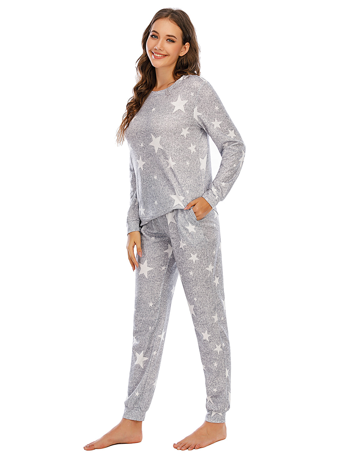 Star Top and Pants Lounge Set - Tantalize Boutique