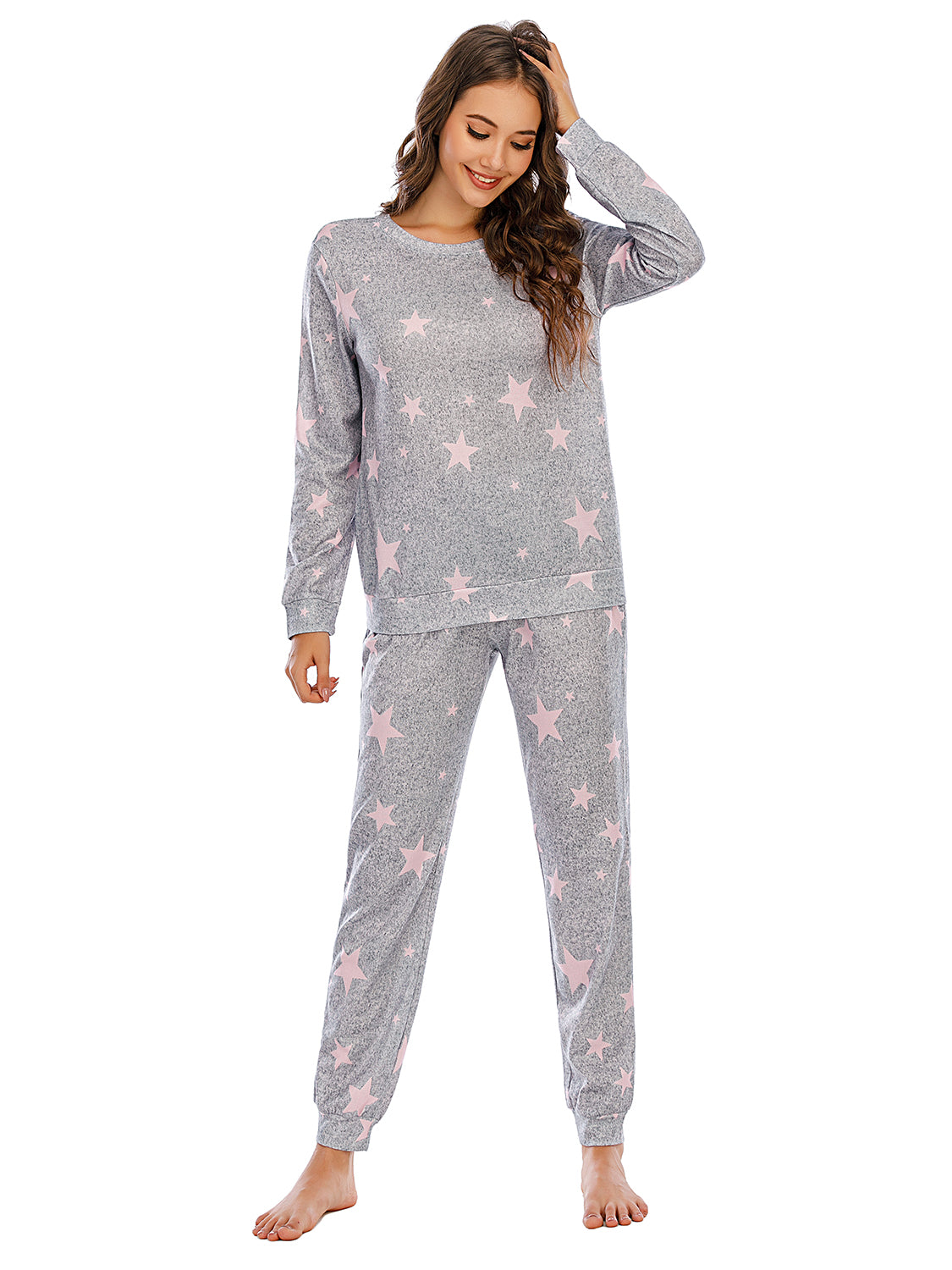 Star Top and Pants Lounge Set - Tantalize Boutique
