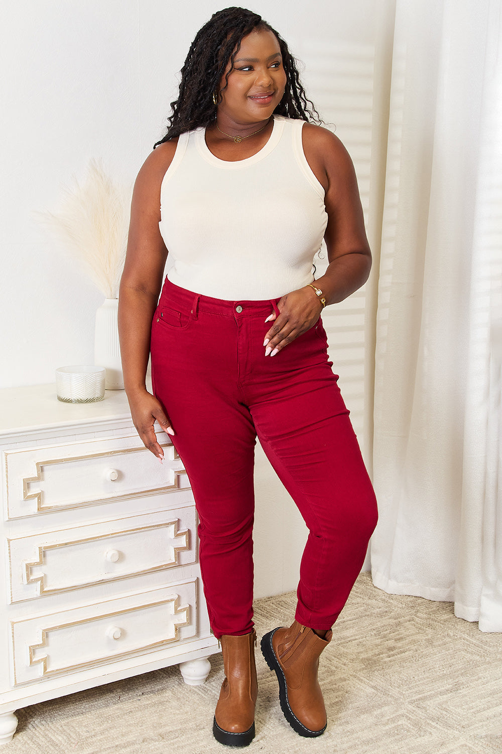 Basic Bae Full Size Round Neck Tank - Tantalize Boutique