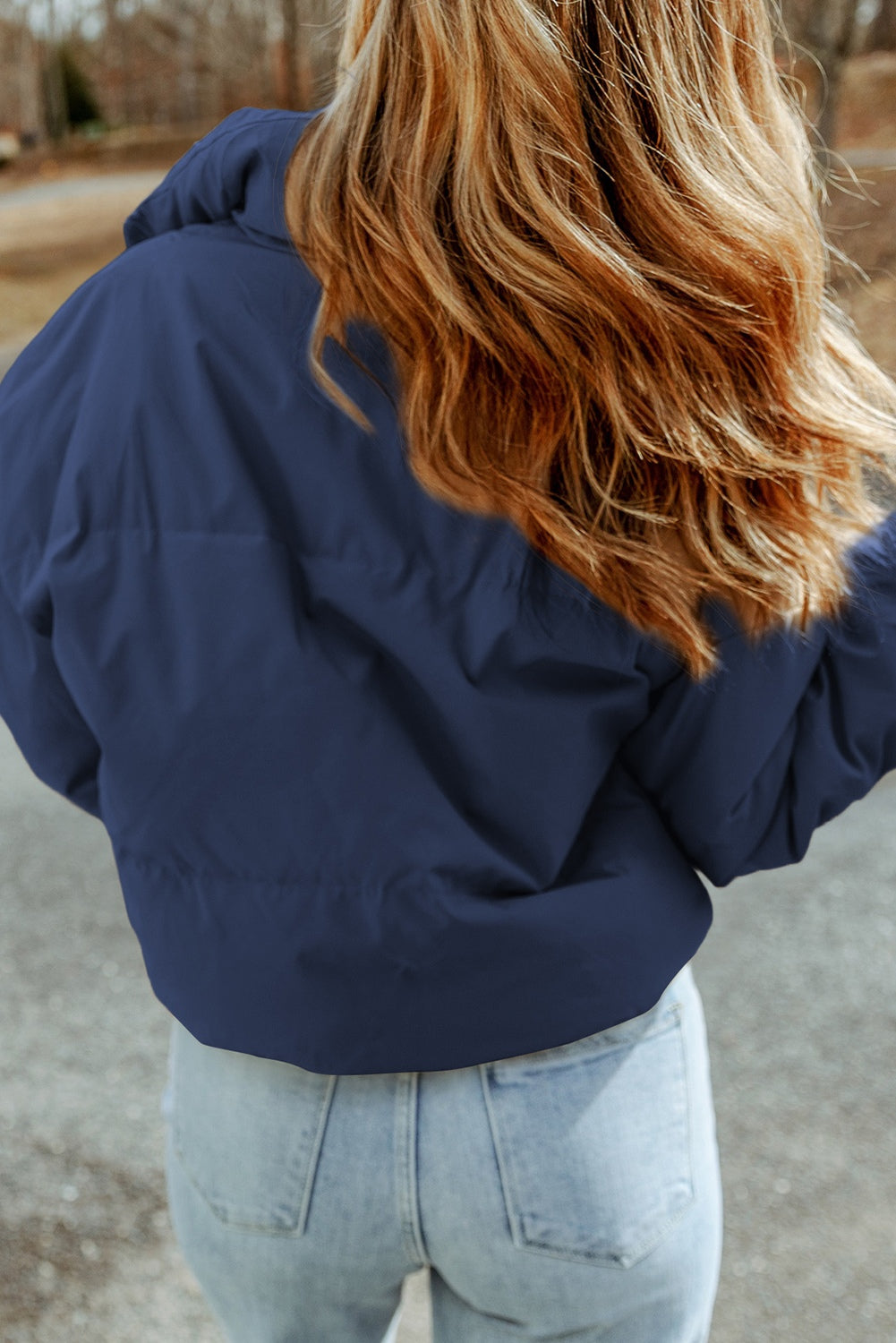 Zip Up Collared Neck Coat with Pockets - Tantalize Boutique