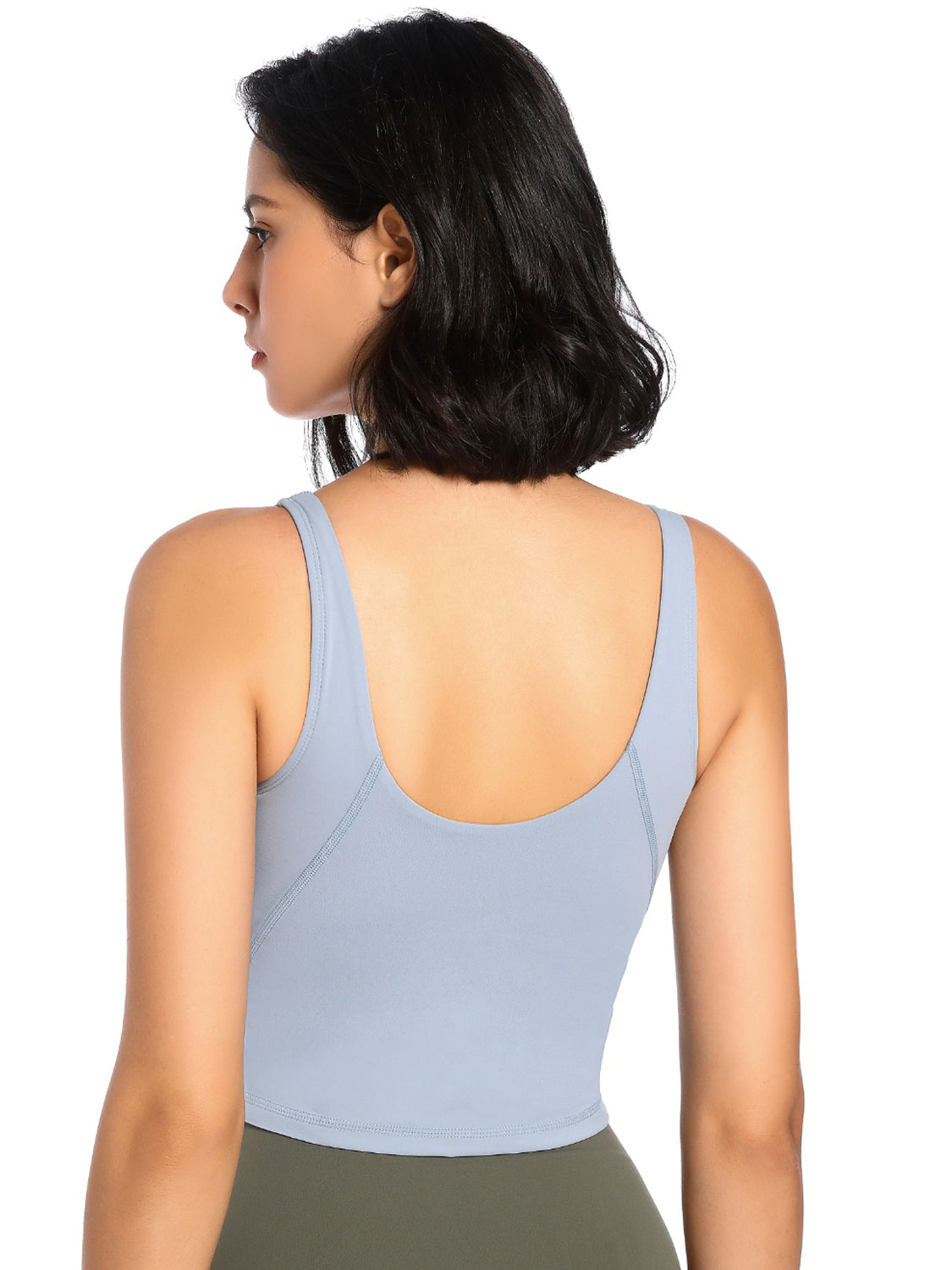Scoop Neck Wide Strap Active Tank - Tantalize Boutique