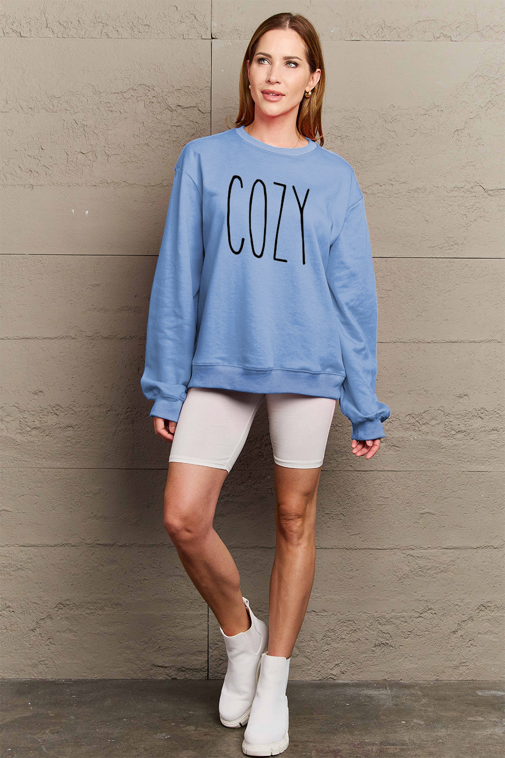 Simply Love Full Size COZY Graphic Sweatshirt - Tantalize Boutique