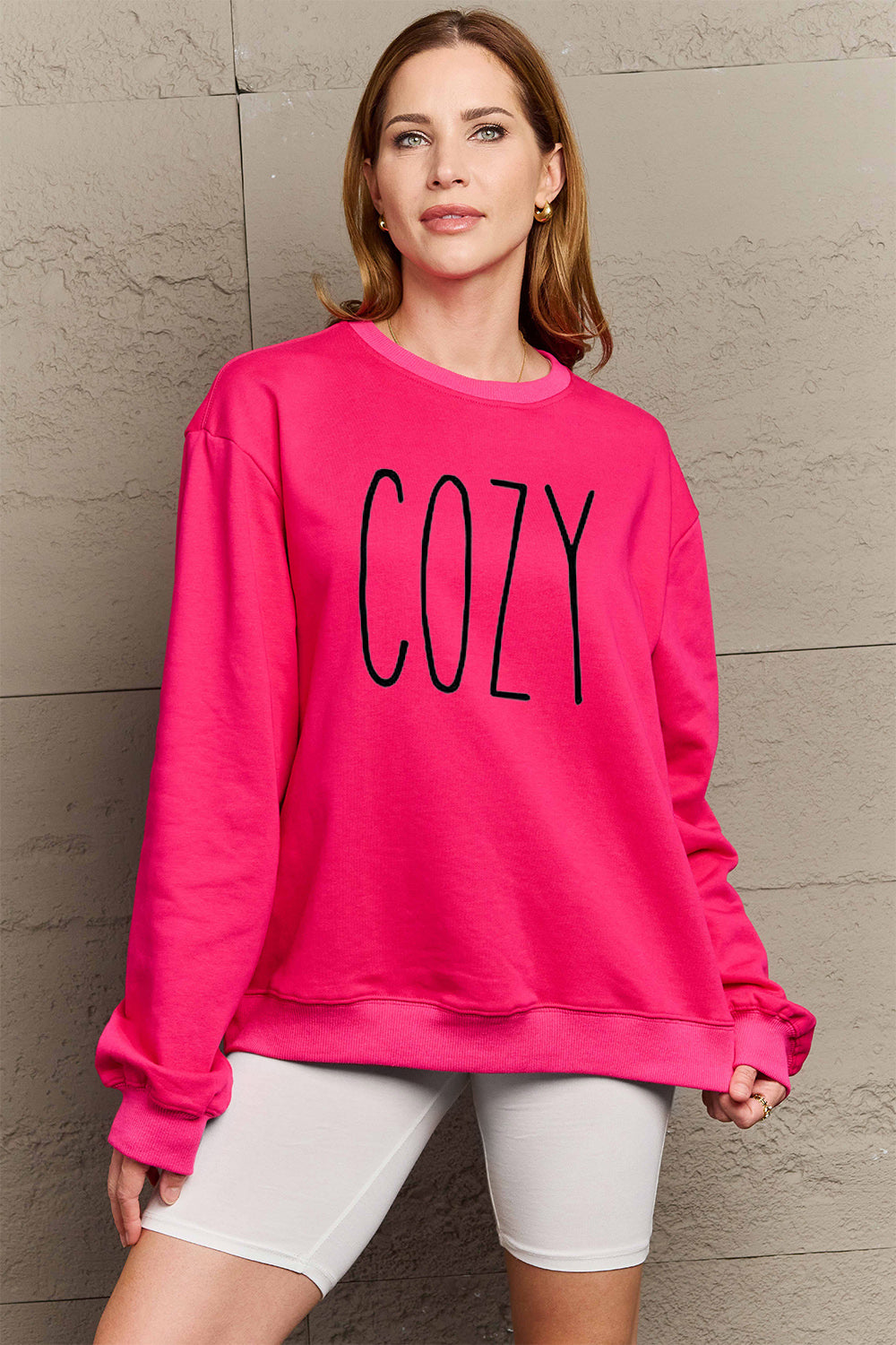 Simply Love Full Size COZY Graphic Sweatshirt - Tantalize Boutique