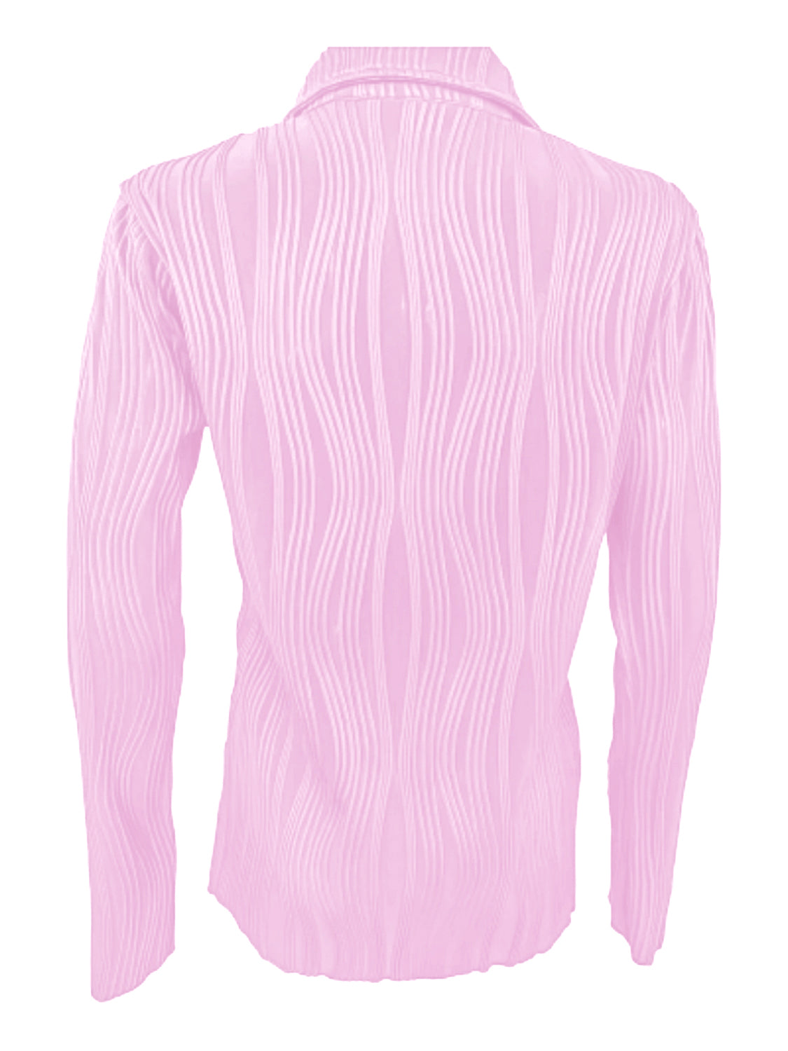 Collared Neck Long Sleeve Shirt - Tantalize Boutique