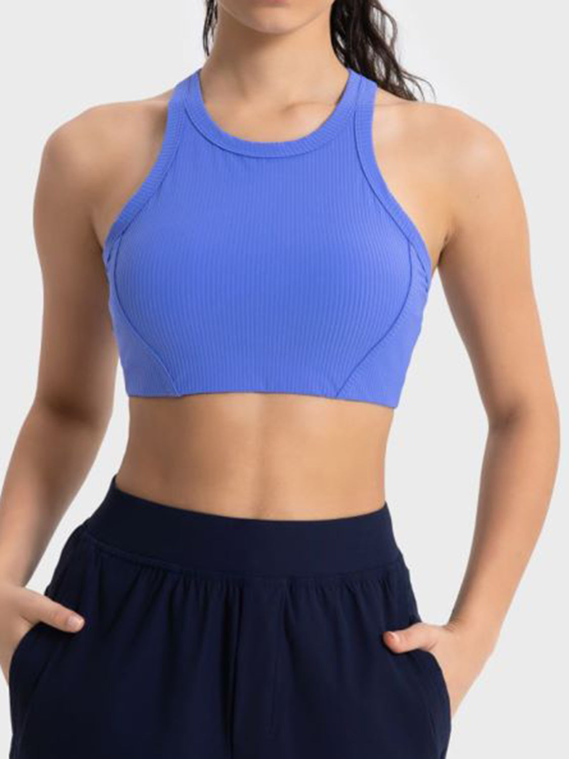 Wide Strap Cropped Sport Tank - Tantalize Boutique