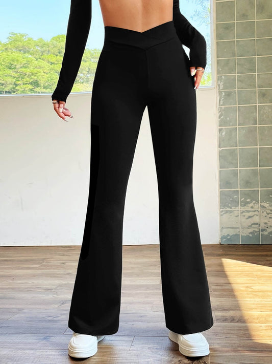 High Waist Bootcut Pants - Tantalize Boutique