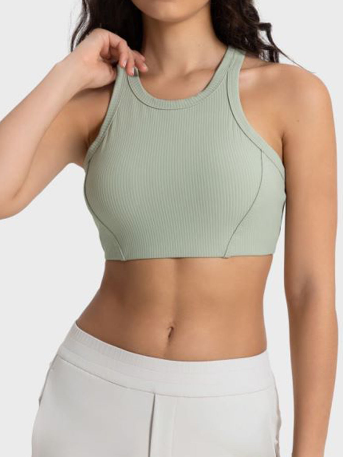 Wide Strap Cropped Sport Tank - Tantalize Boutique