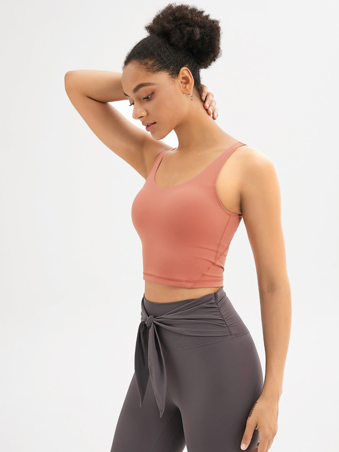 Scoop Neck Wide Strap Active Tank - Tantalize Boutique