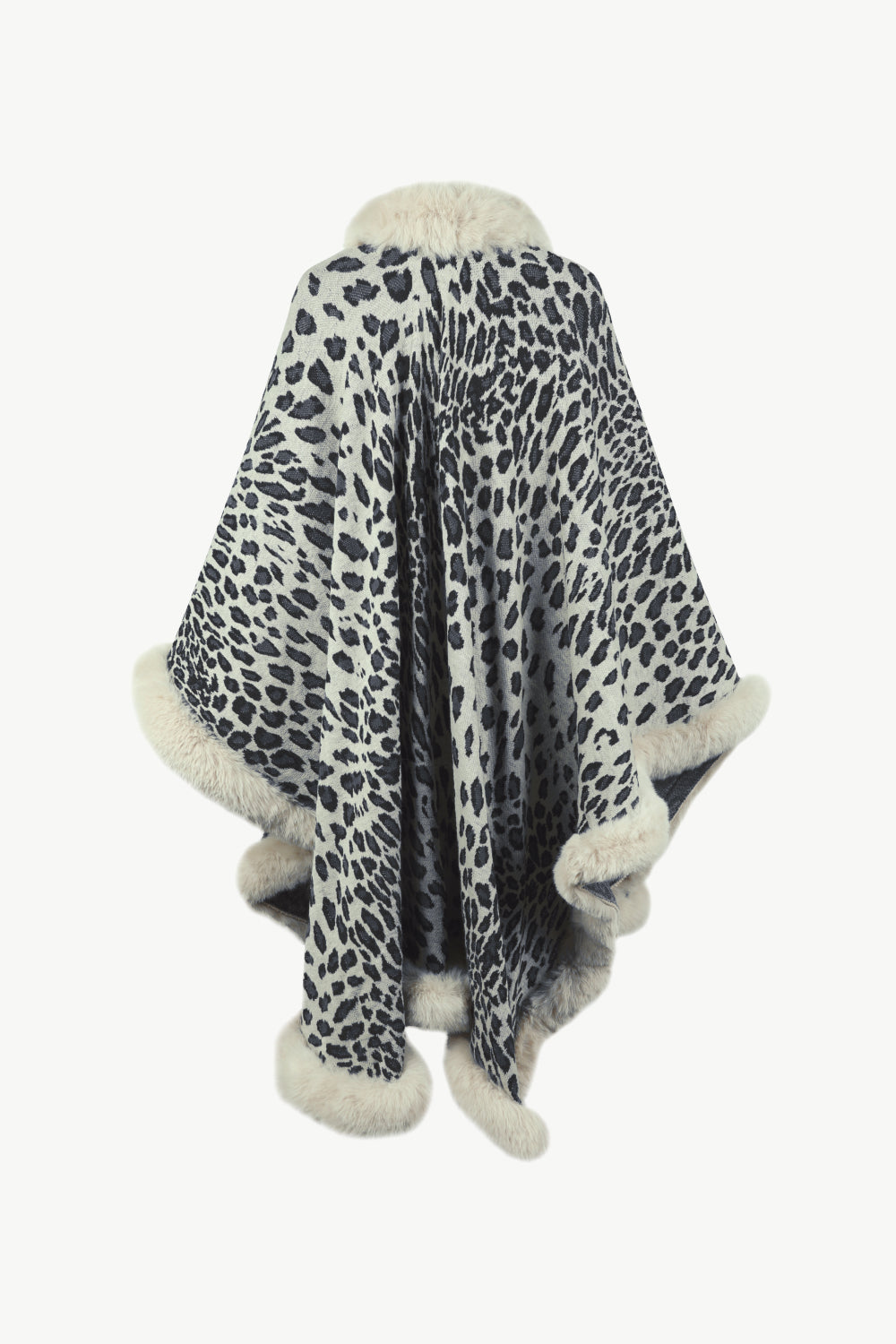 Leopard Open Front Poncho - Tantalize Boutique