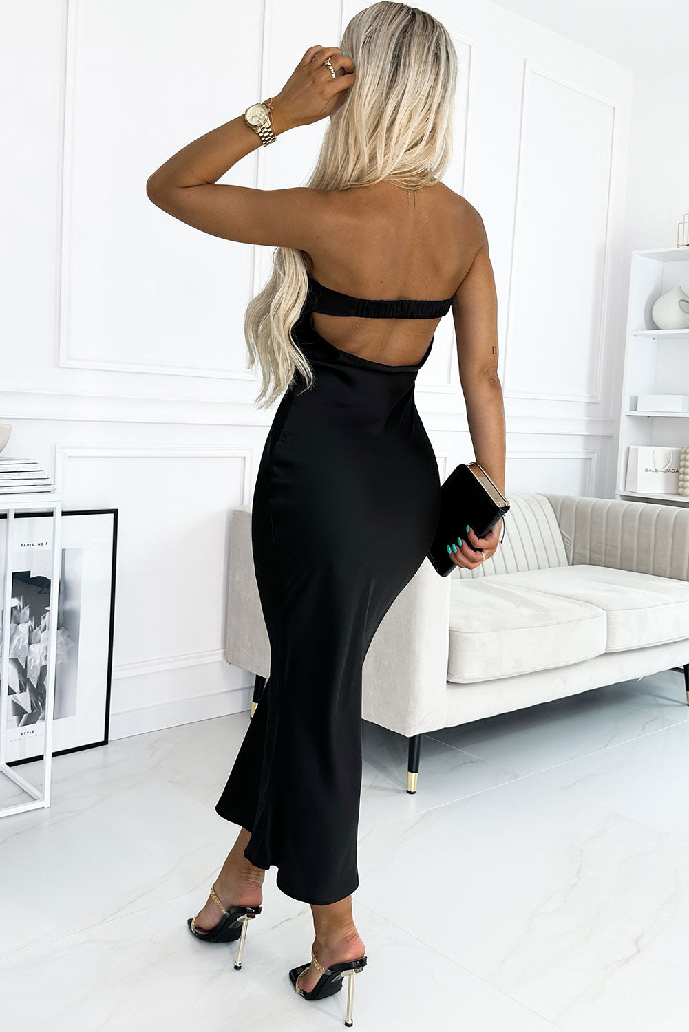 Cutout Strapless Bodycon Dress - Tantalize Boutique