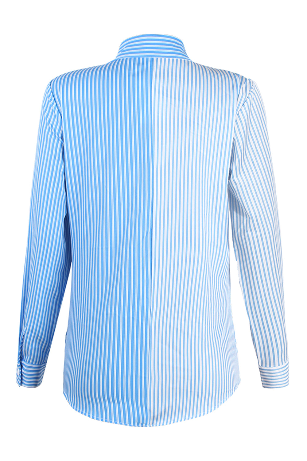 Striped Button Up Long Sleeve Shirt - Tantalize Boutique
