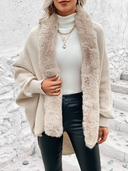 Open Front Dolman Sleeve Poncho - Tantalize Boutique