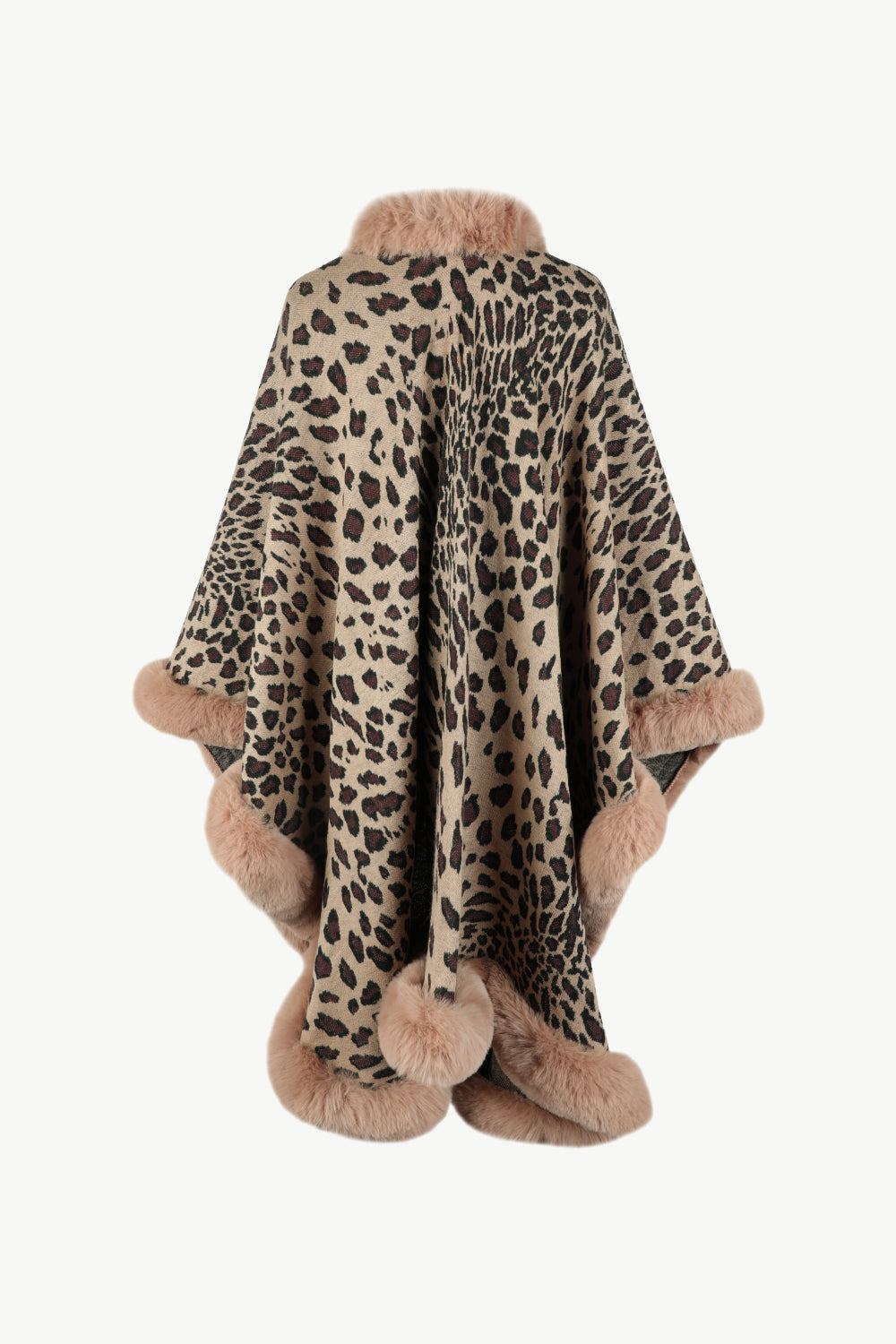Leopard Open Front Poncho - Tantalize Boutique